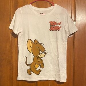 White Tom & Jerry Tee